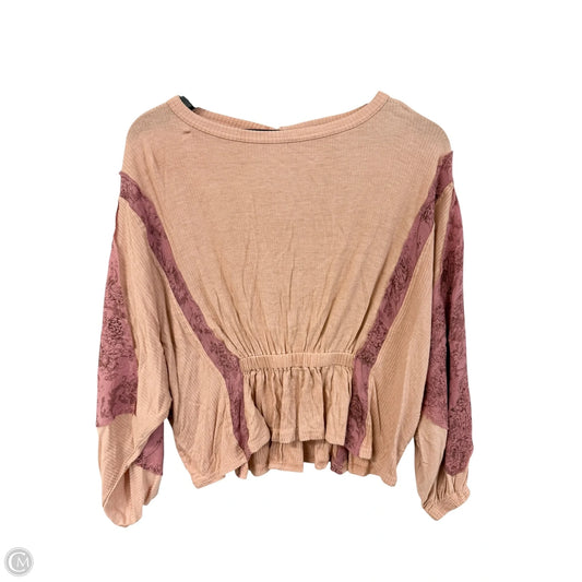 Top 3/4 Sleeve By Cmc In Peach, Size: Xs