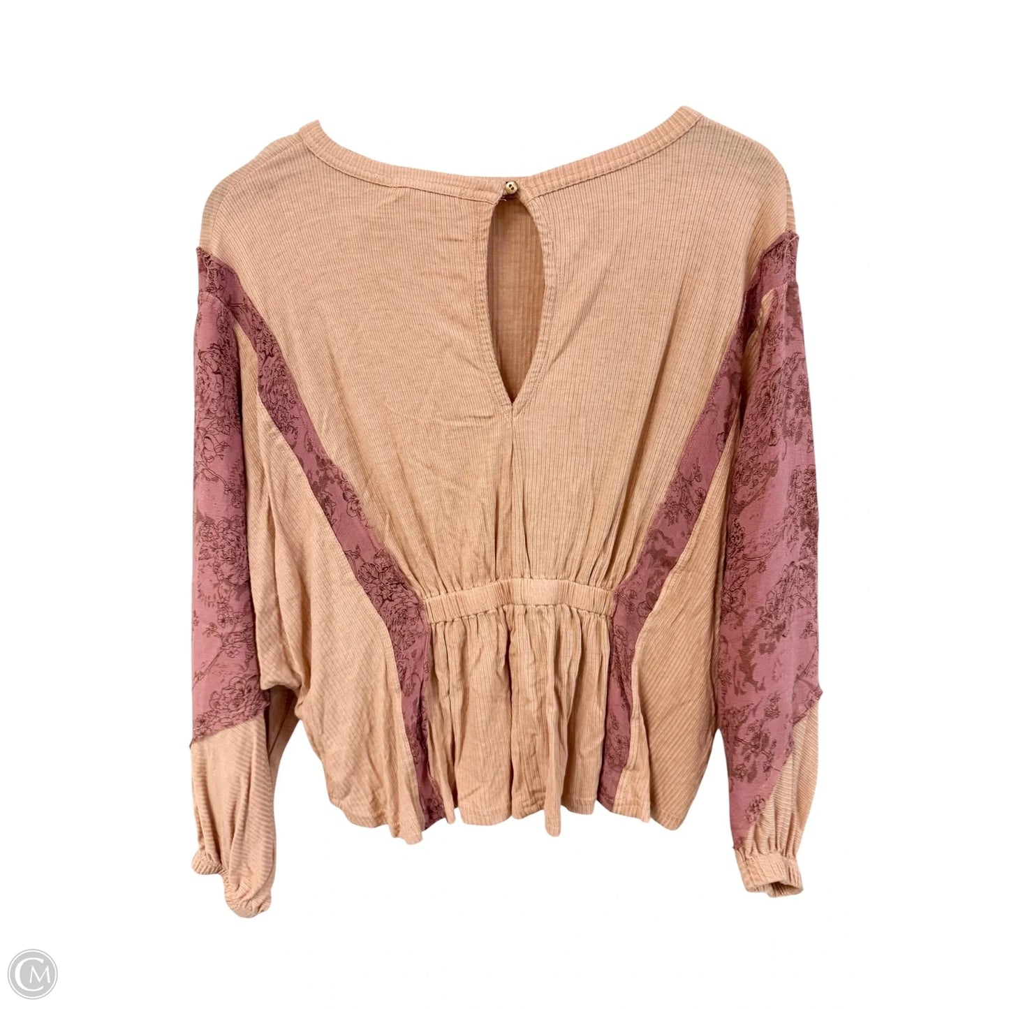 Top 3/4 Sleeve By Cmc In Peach, Size: Xs