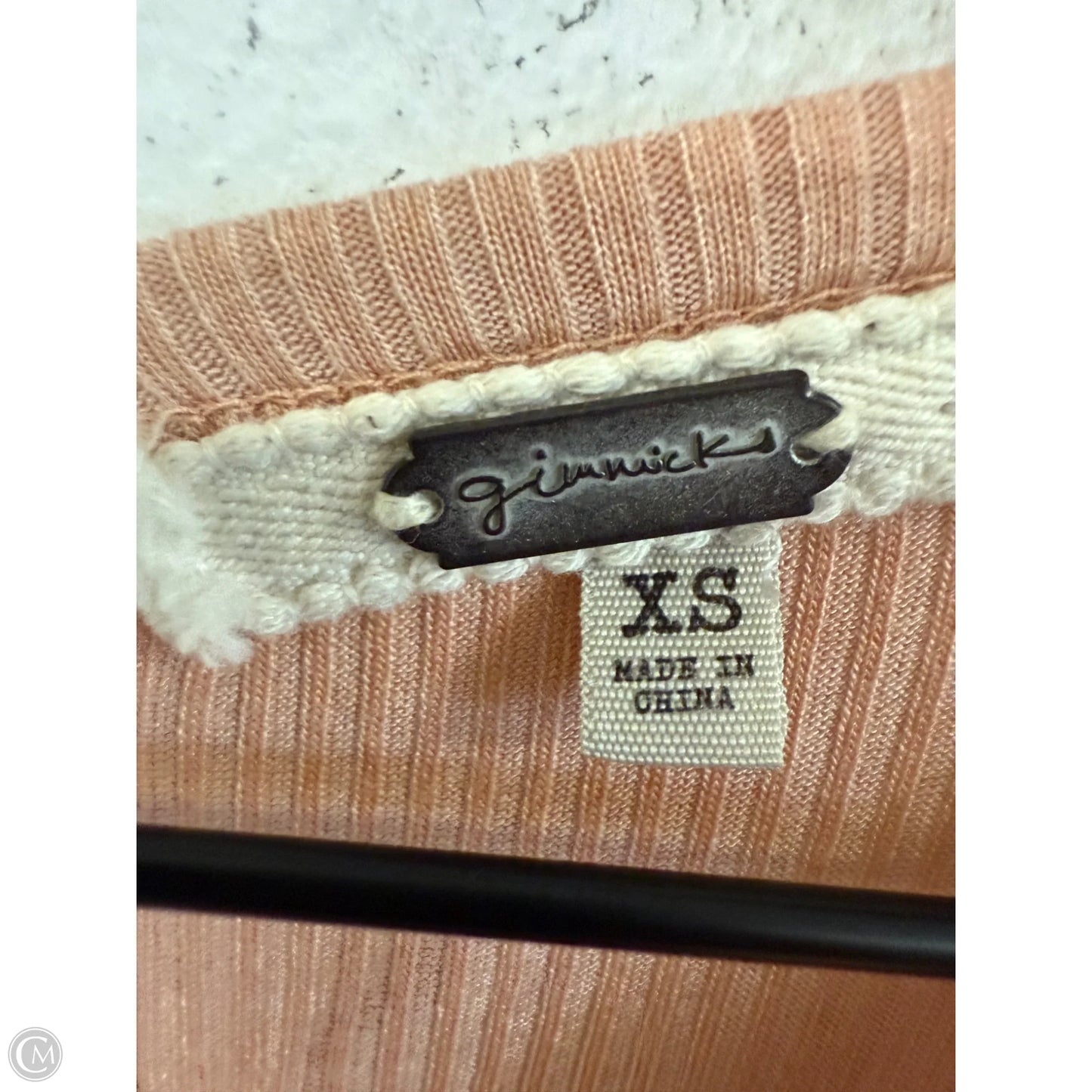 Top 3/4 Sleeve By Cmc In Peach, Size: Xs