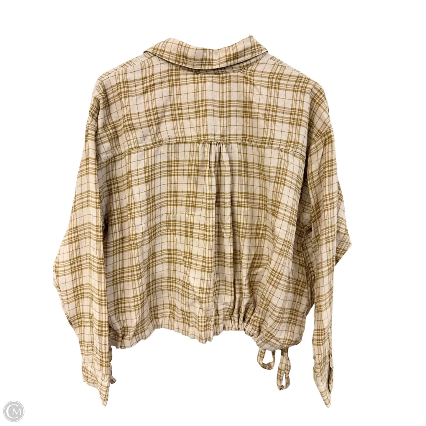 Blouse Long Sleeve By By Together In Tan, Size: S