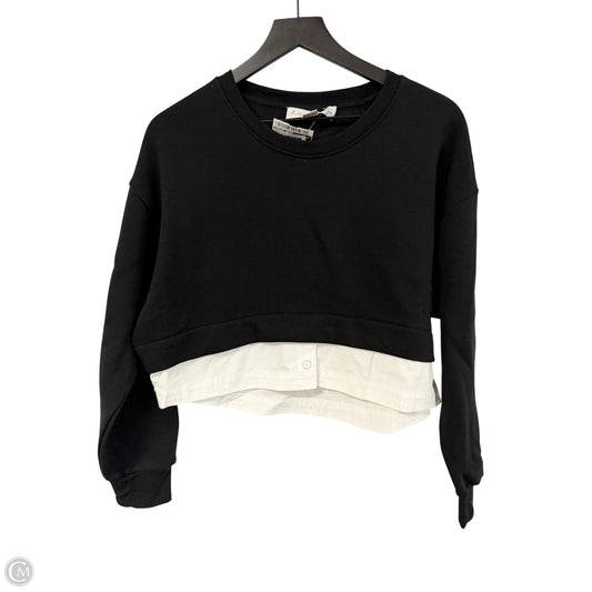 Sweatshirt Crewneck By Vintage Havana In Black, Size: S