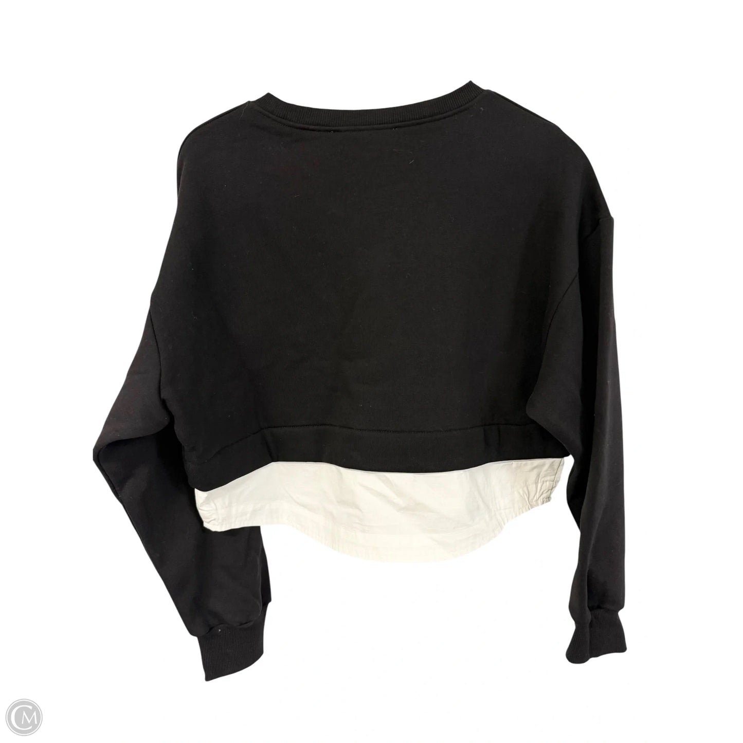 Sweatshirt Crewneck By Vintage Havana In Black, Size: S