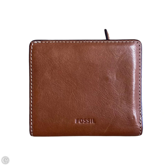 Wallet Leather By Fossil, Size: Small