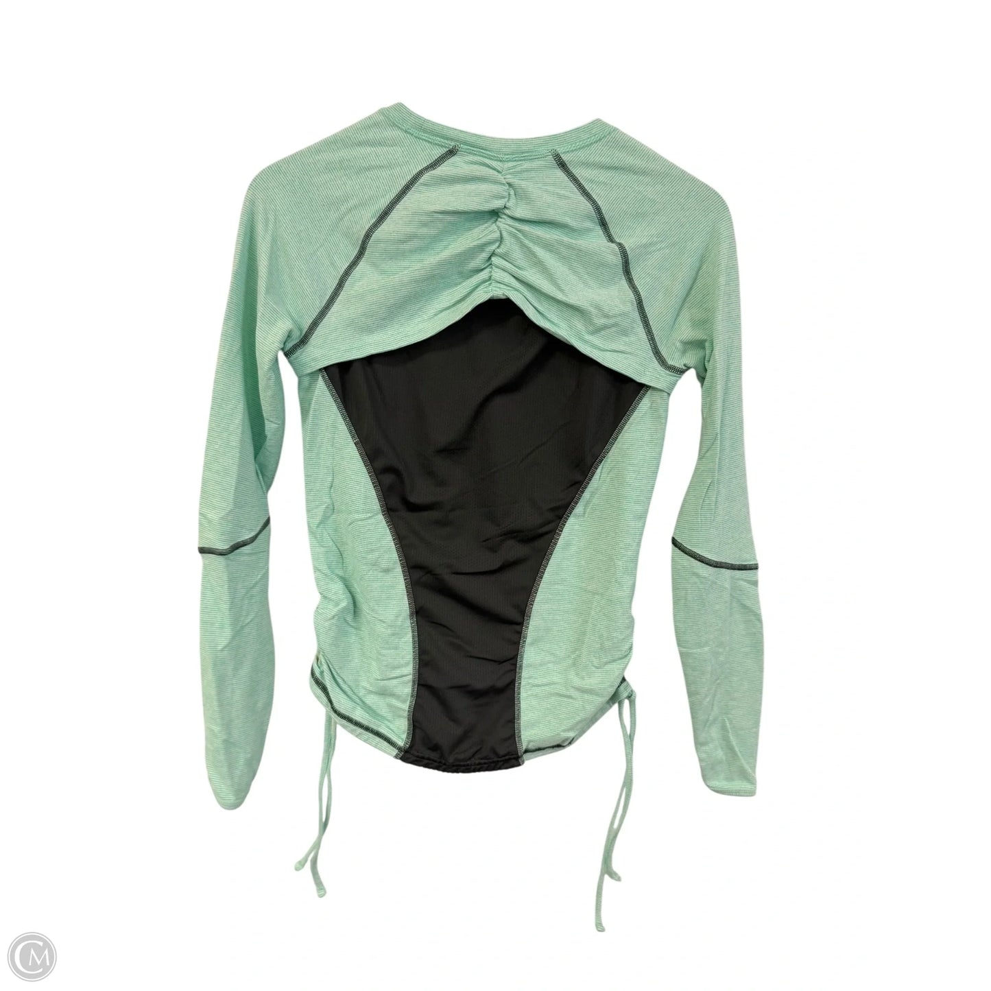 Athletic Top Long Sleeve Crewneck By Lucy In Blue & Grey, Size: S