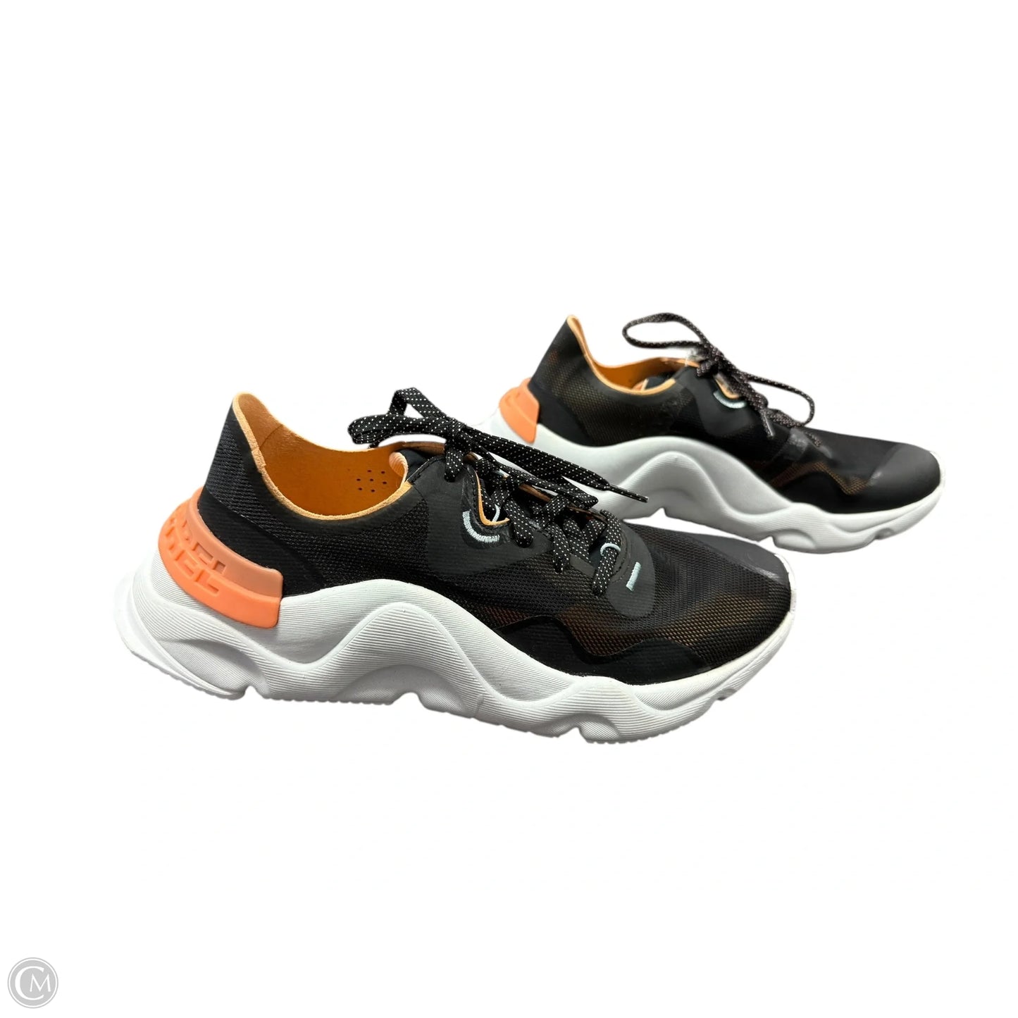 Shoes Athletic By Sorel In Black & Orange, Size: 7.5