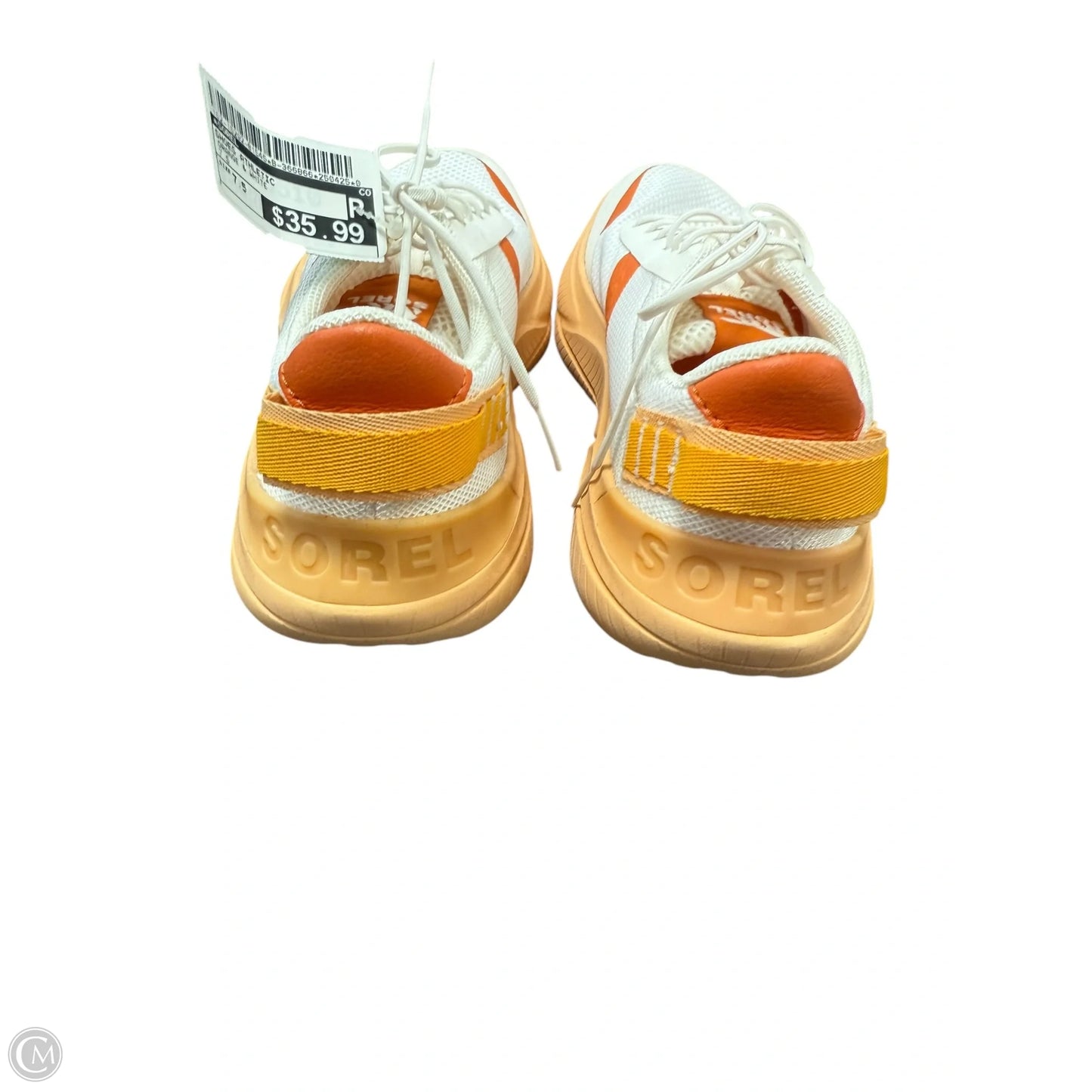 Shoes Athletic By Sorel In Orange & White, Size: 7.5