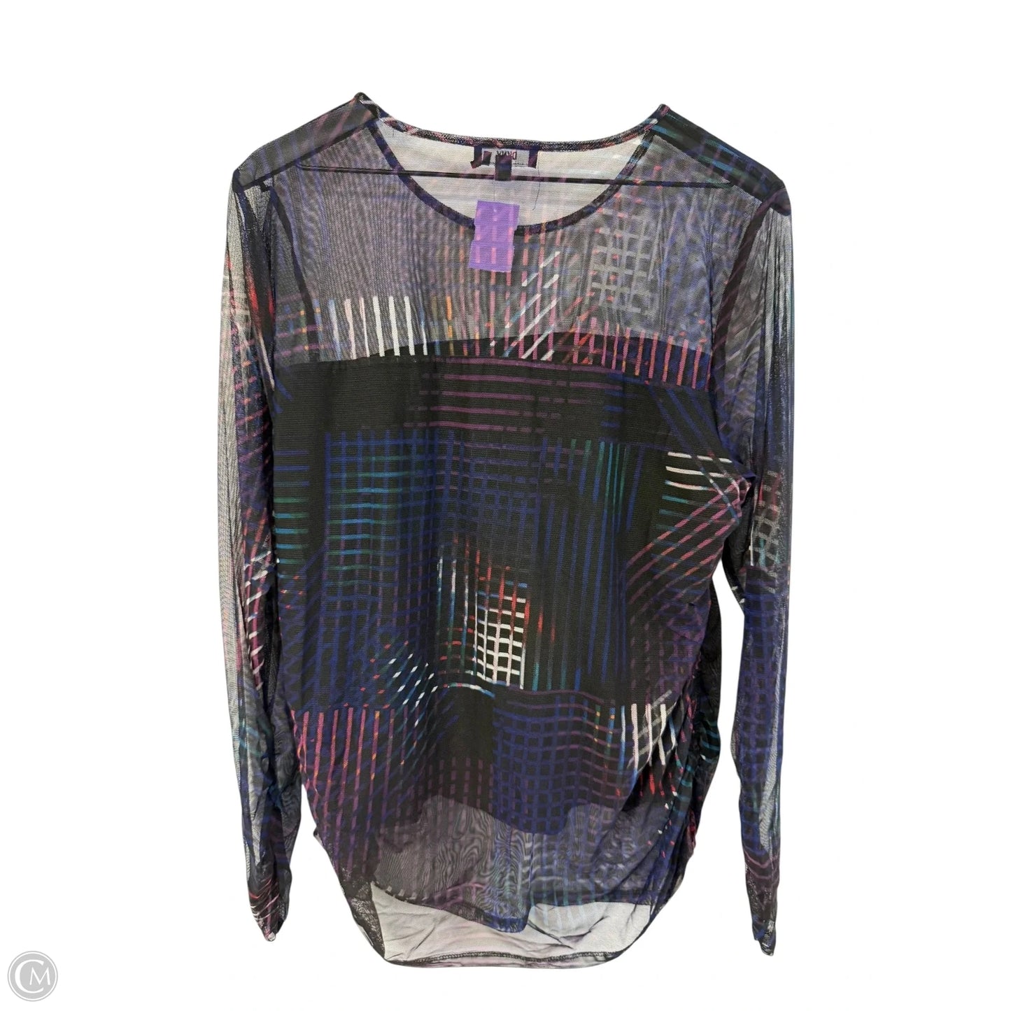 Top Long Sleeve By Dkny In Multi-colored, Size: Xl