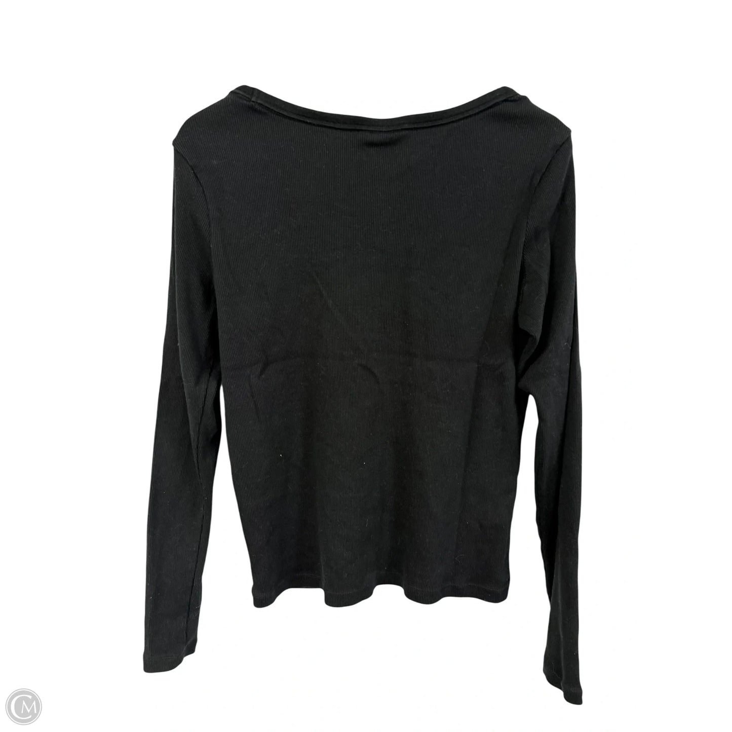 Top Long Sleeve Basic By Universal Thread In Black, Size: Xl