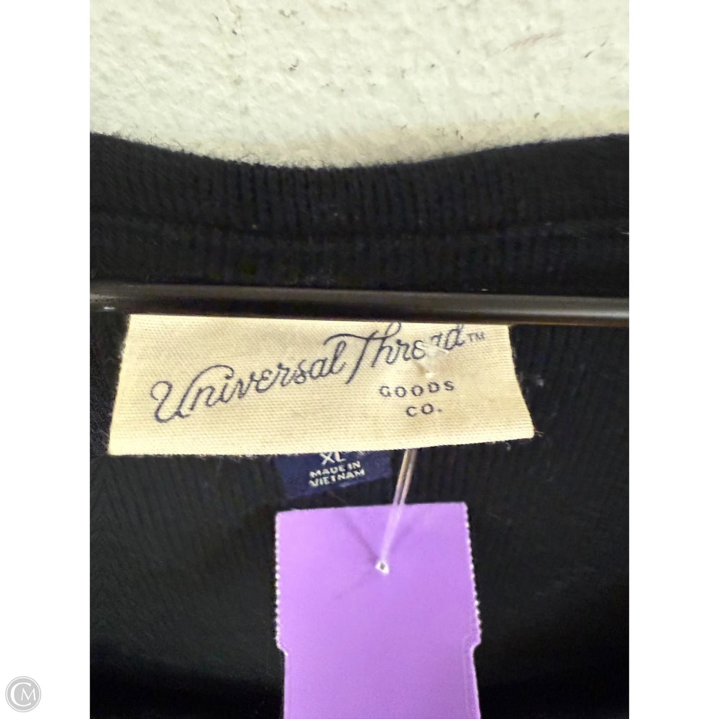 Top Long Sleeve Basic By Universal Thread In Black, Size: Xl