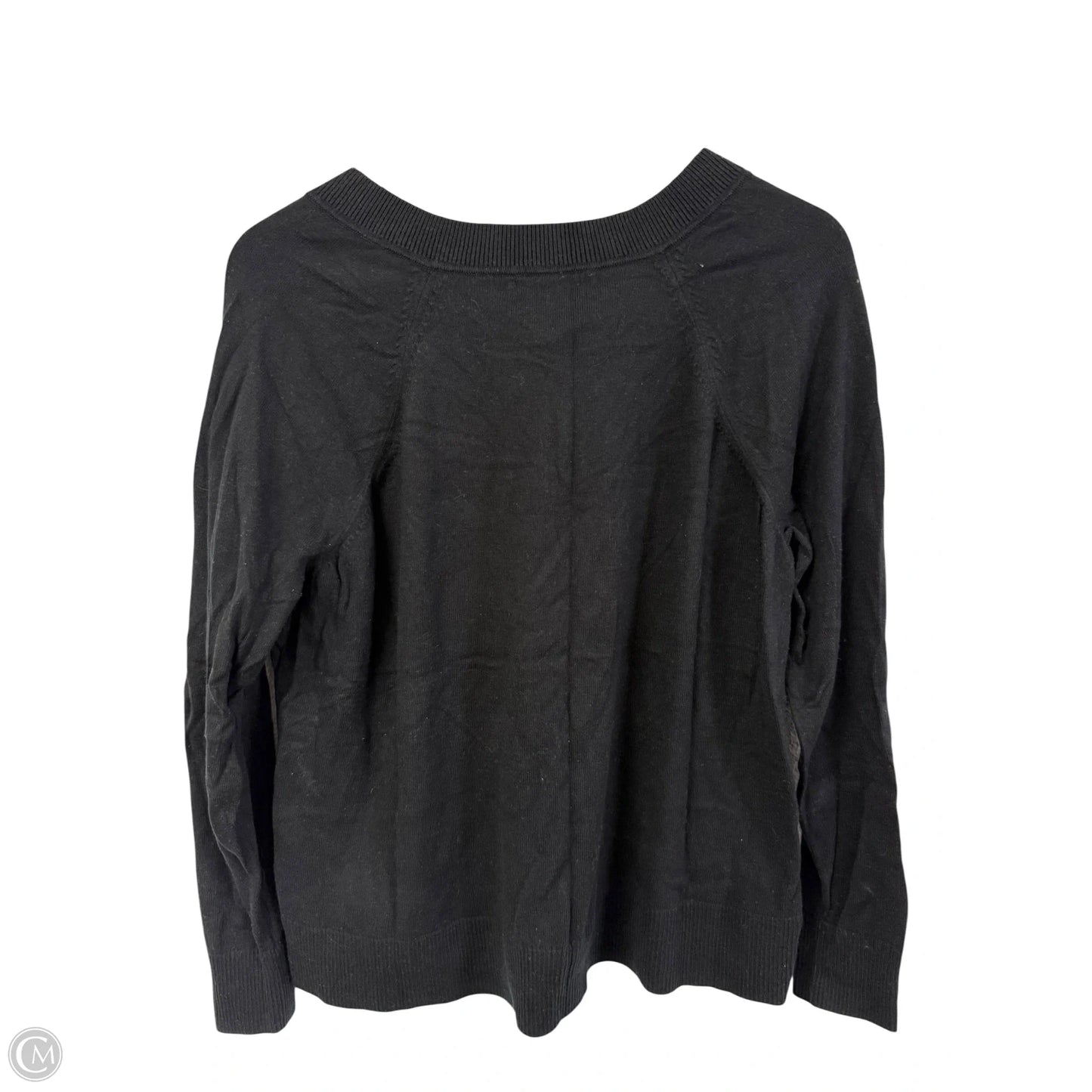Top Long Sleeve By Banana Republic In Black, Size: L
