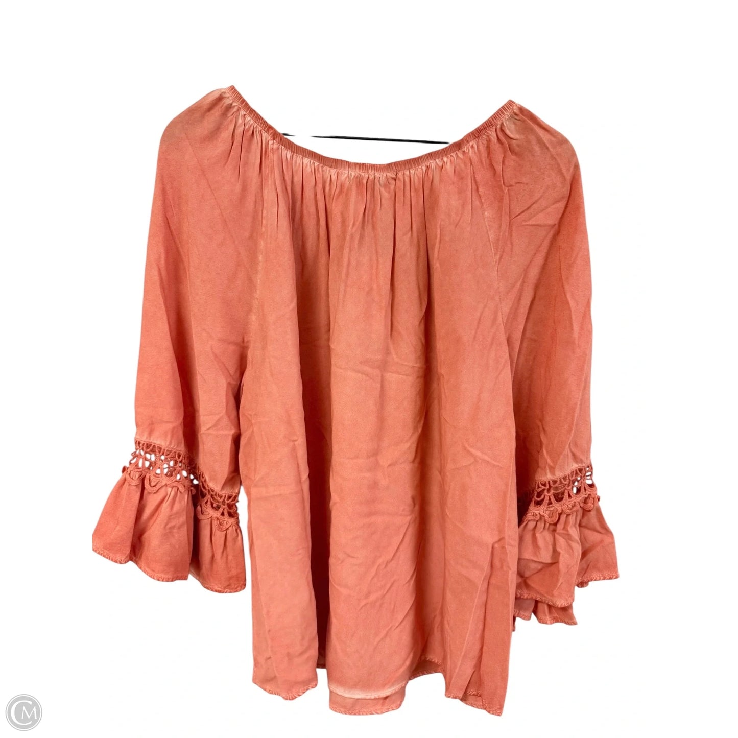 Top 3/4 Sleeve By Clothes Mentor In Orange, Size: M