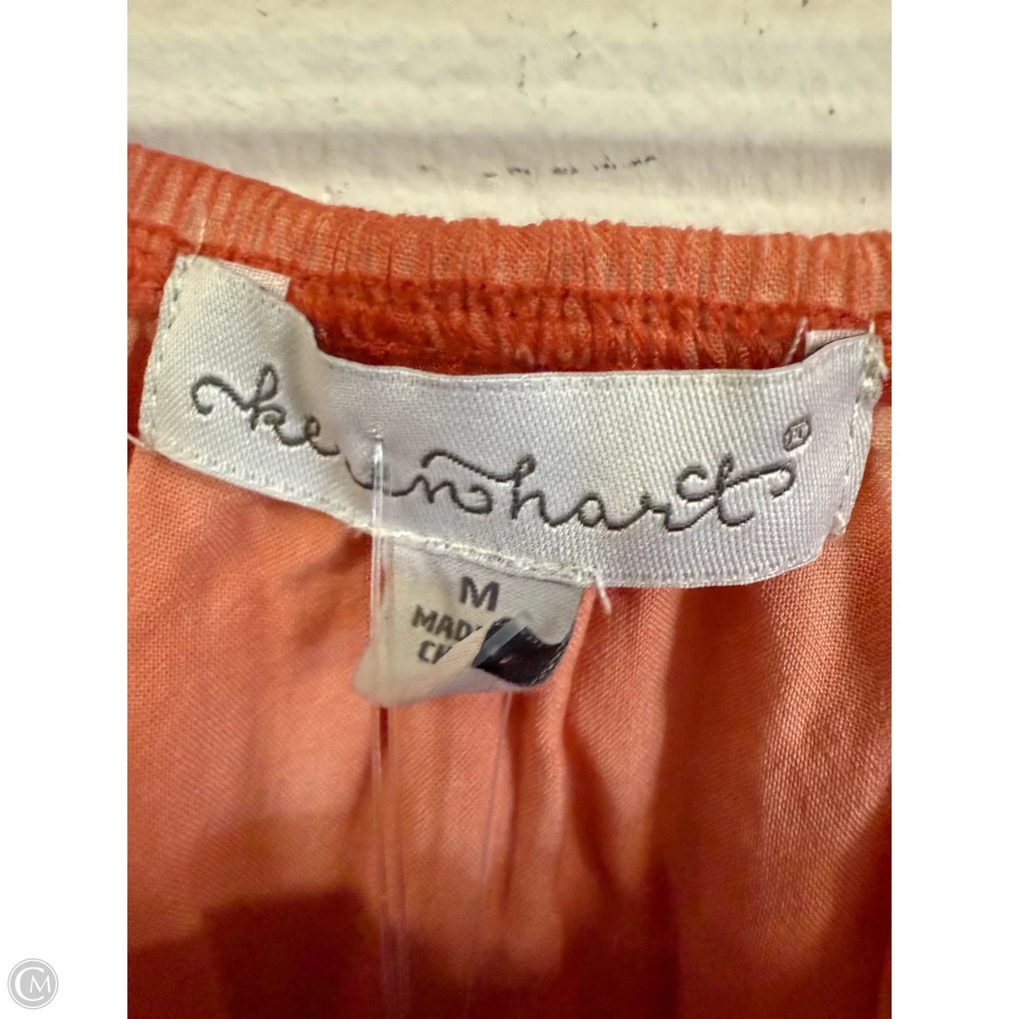 Top 3/4 Sleeve By Clothes Mentor In Orange, Size: M