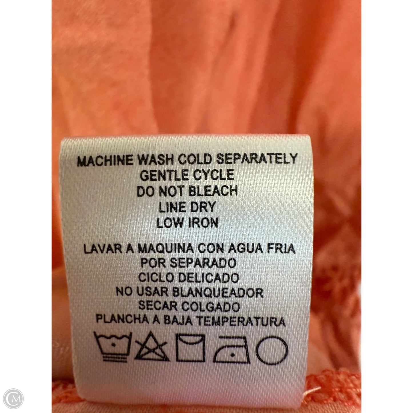 Top 3/4 Sleeve By Clothes Mentor In Orange, Size: M