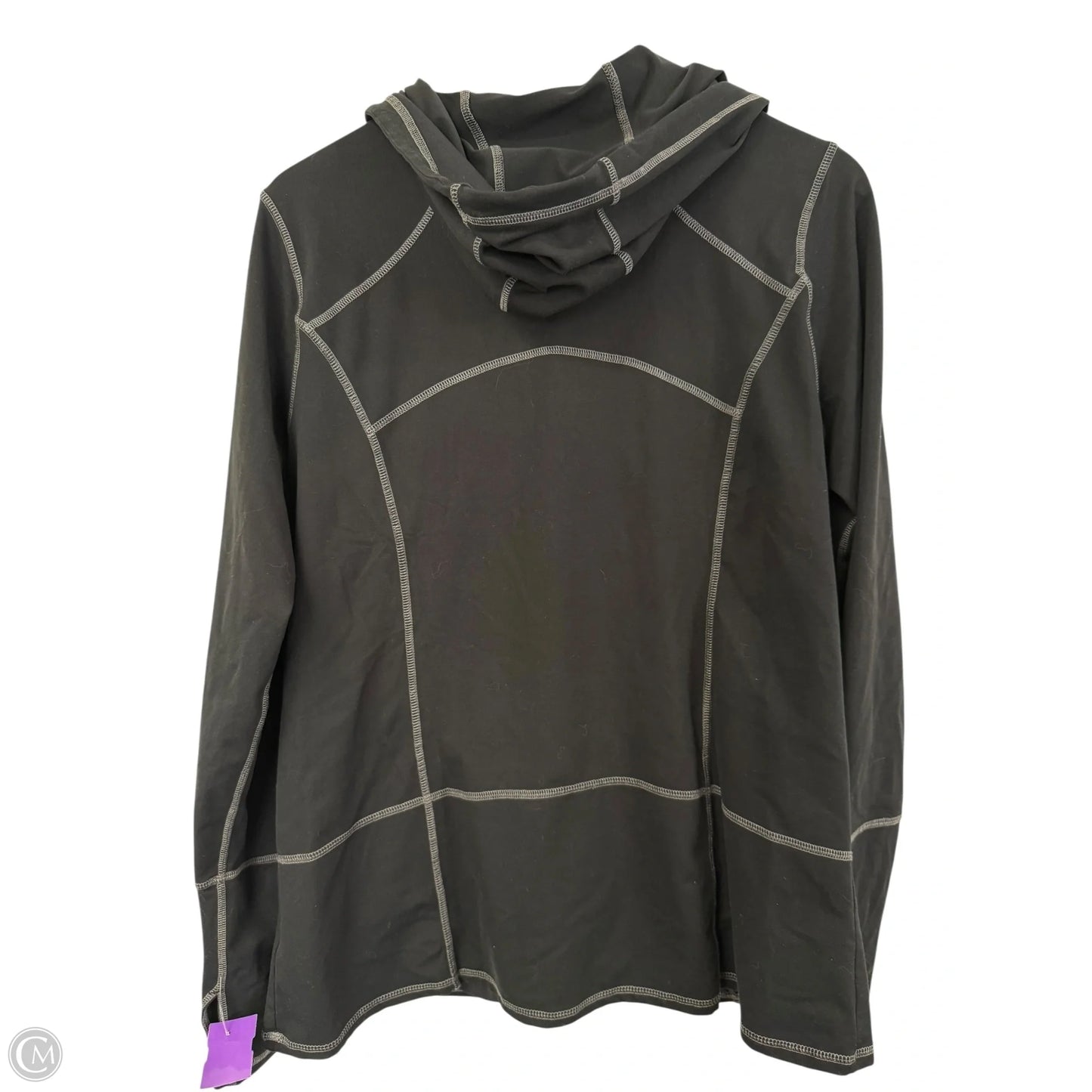 Athletic Top Long Sleeve Hoodie By Kirkland In Black, Size: Xl