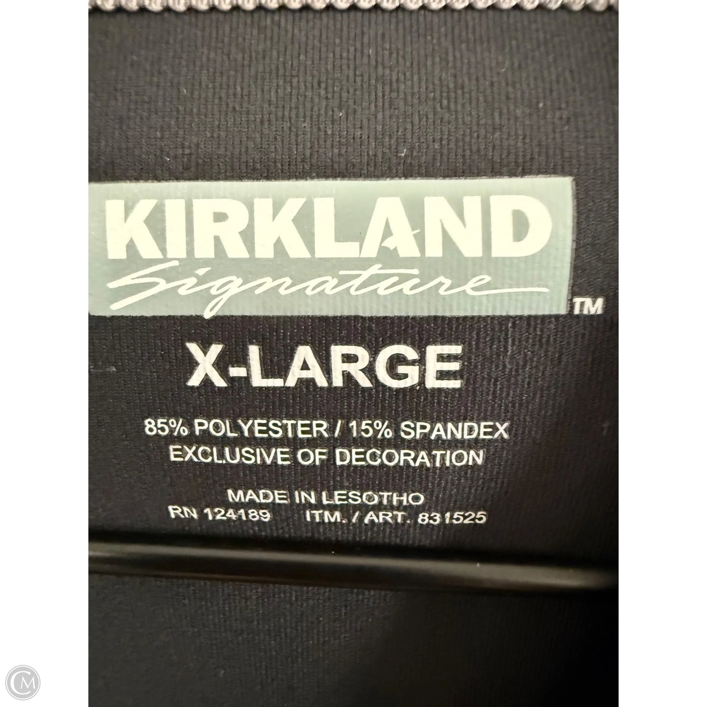 Athletic Top Long Sleeve Hoodie By Kirkland In Black, Size: Xl