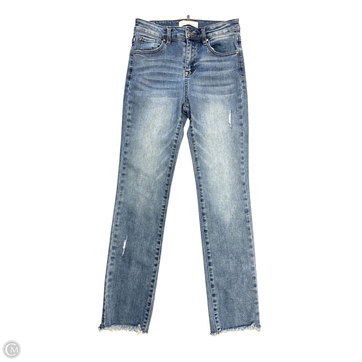 Jeans Straight By Risen In Blue Denim, Size: 2