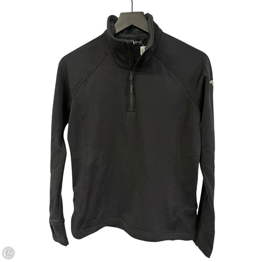 Athletic Top Long Sleeve Collar By The North Face In Black, Size: S