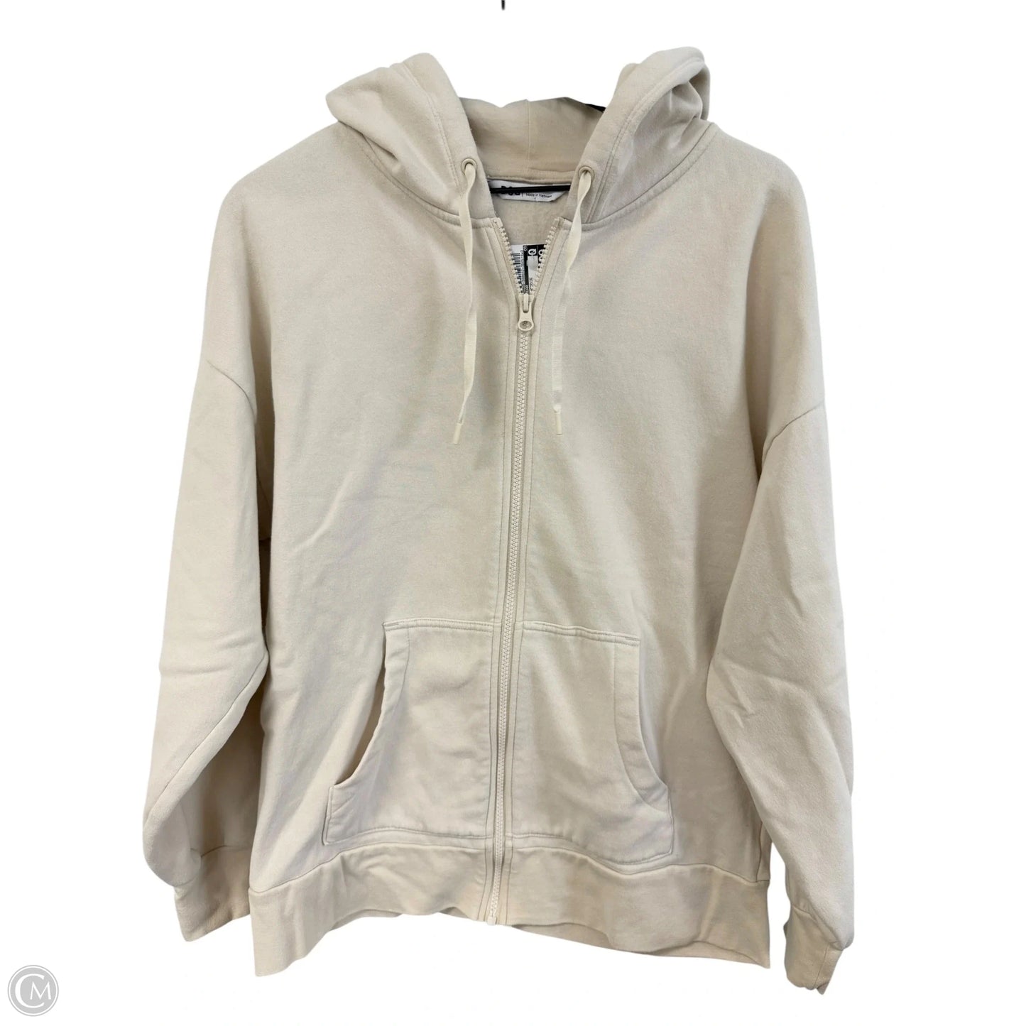 Sweatshirt Hoodie By Dsg Outerwear In Cream, Size: M