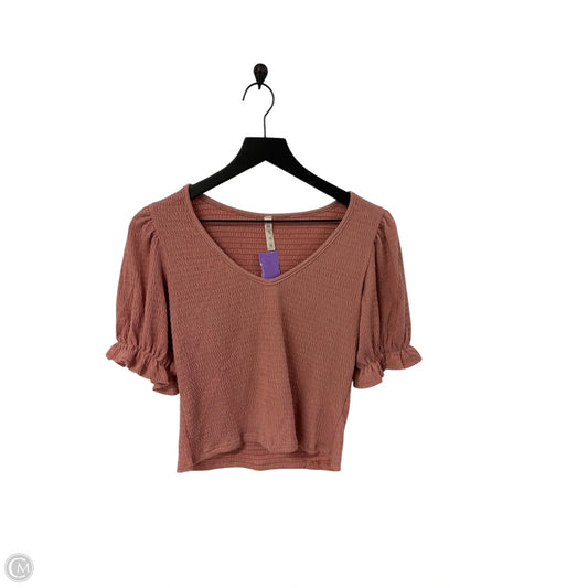 Top Short Sleeve By Mts In Pink, Size: M