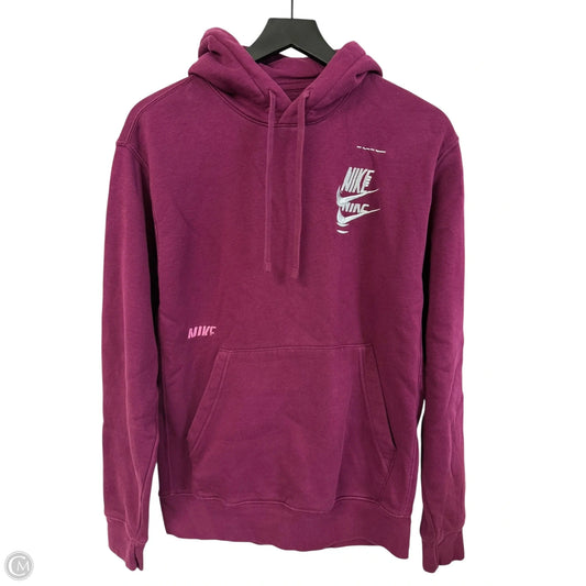 Sweatshirt Hoodie By Nike Apparel In Purple, Size: S