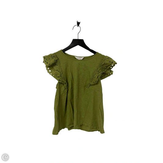 Top Short Sleeve By Lc Lauren Conrad In Green, Size: M