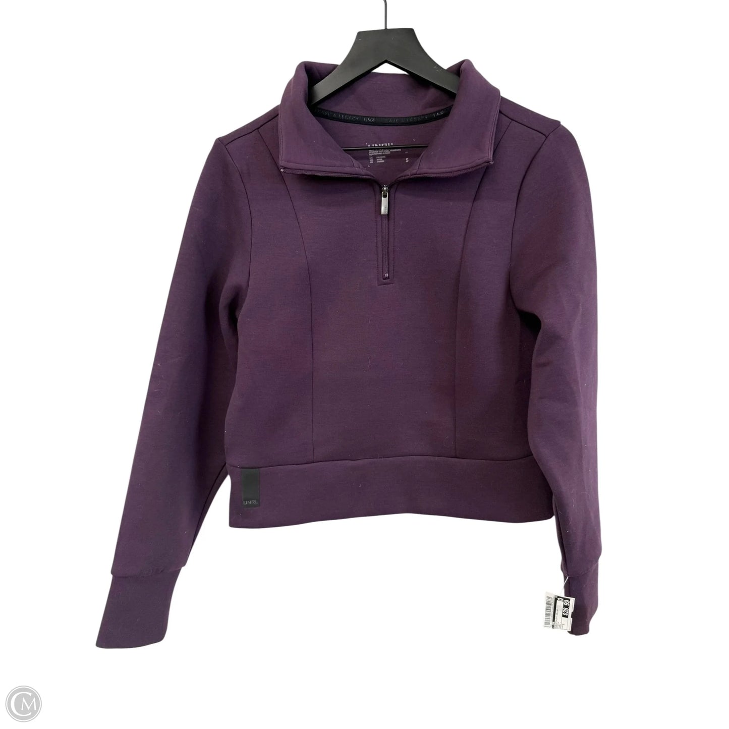 Sweatshirt Collar By Cmb In Purple, Size: S
