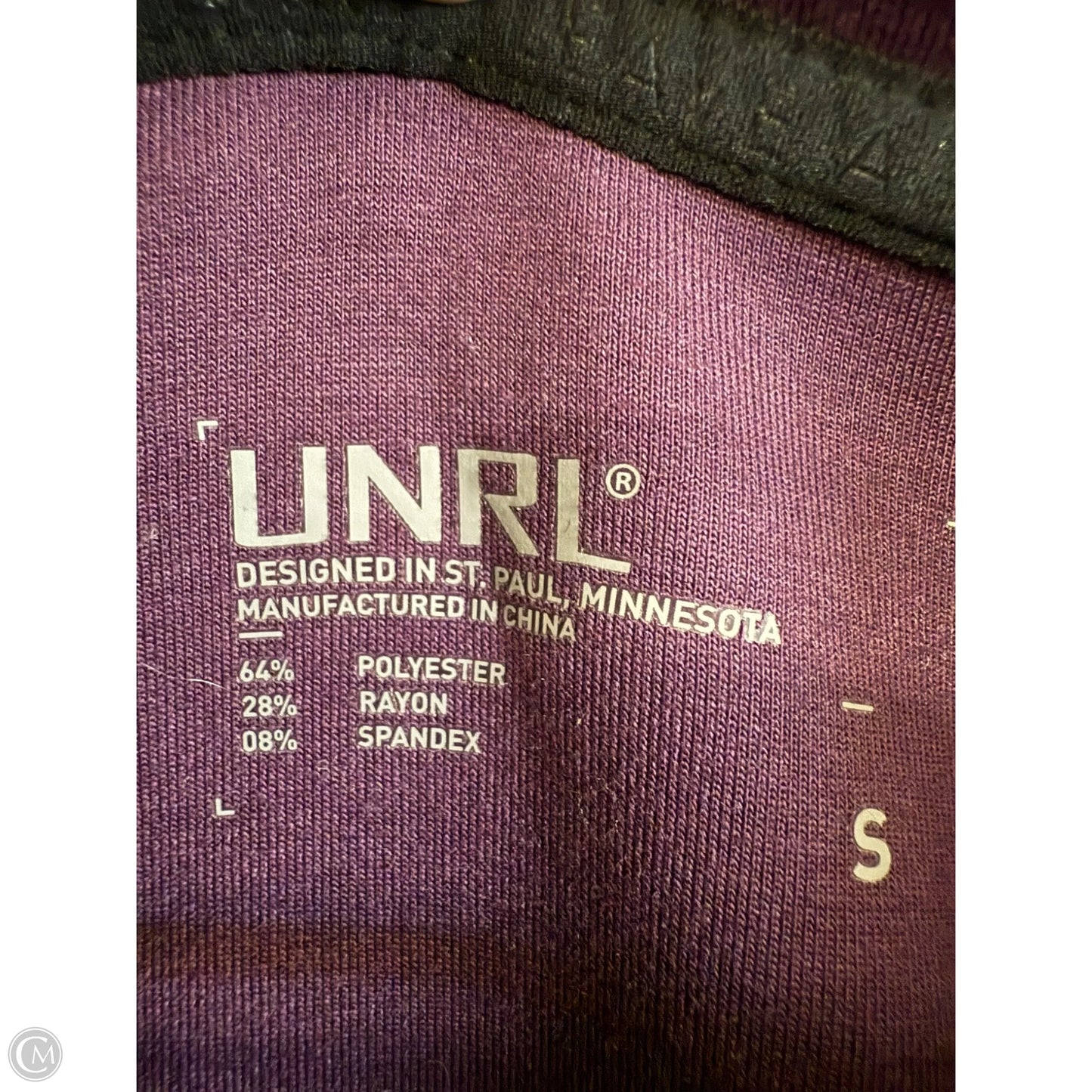 Sweatshirt Collar By Cmb In Purple, Size: S