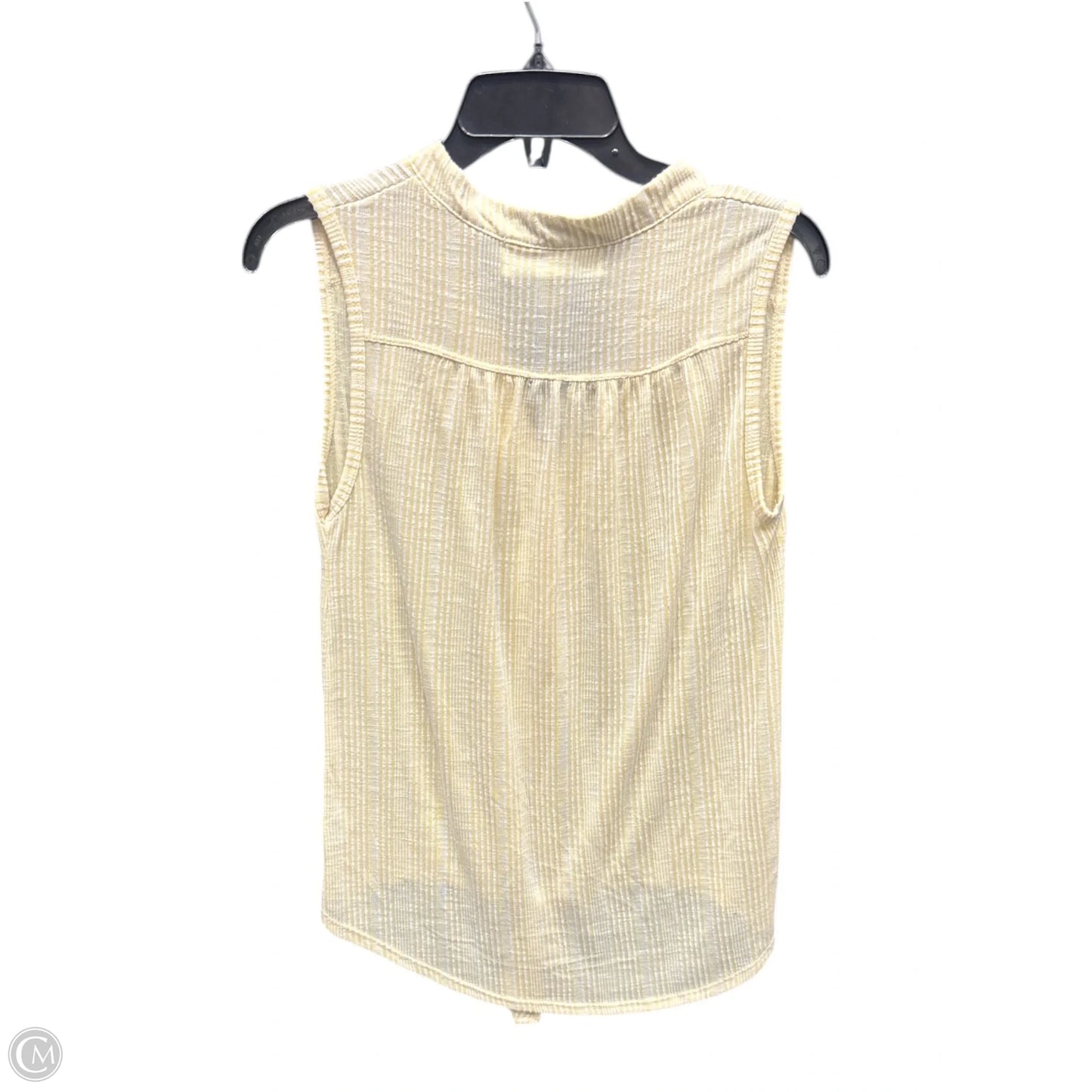 Top Sleeveless By French Laundry In Yellow, Size: S