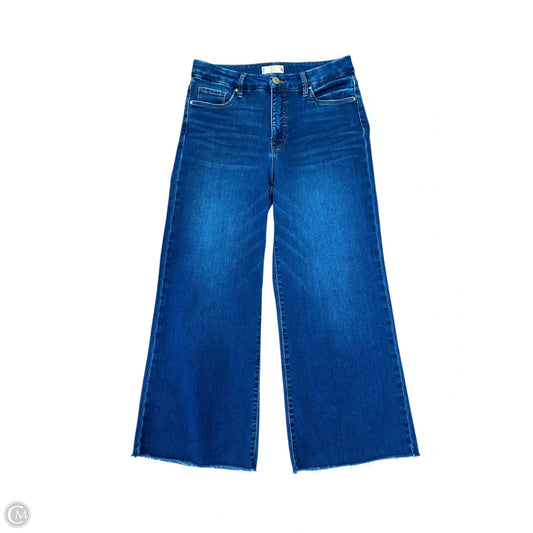 Jeans Wide Leg By Kut In Blue Denim, Size: 4