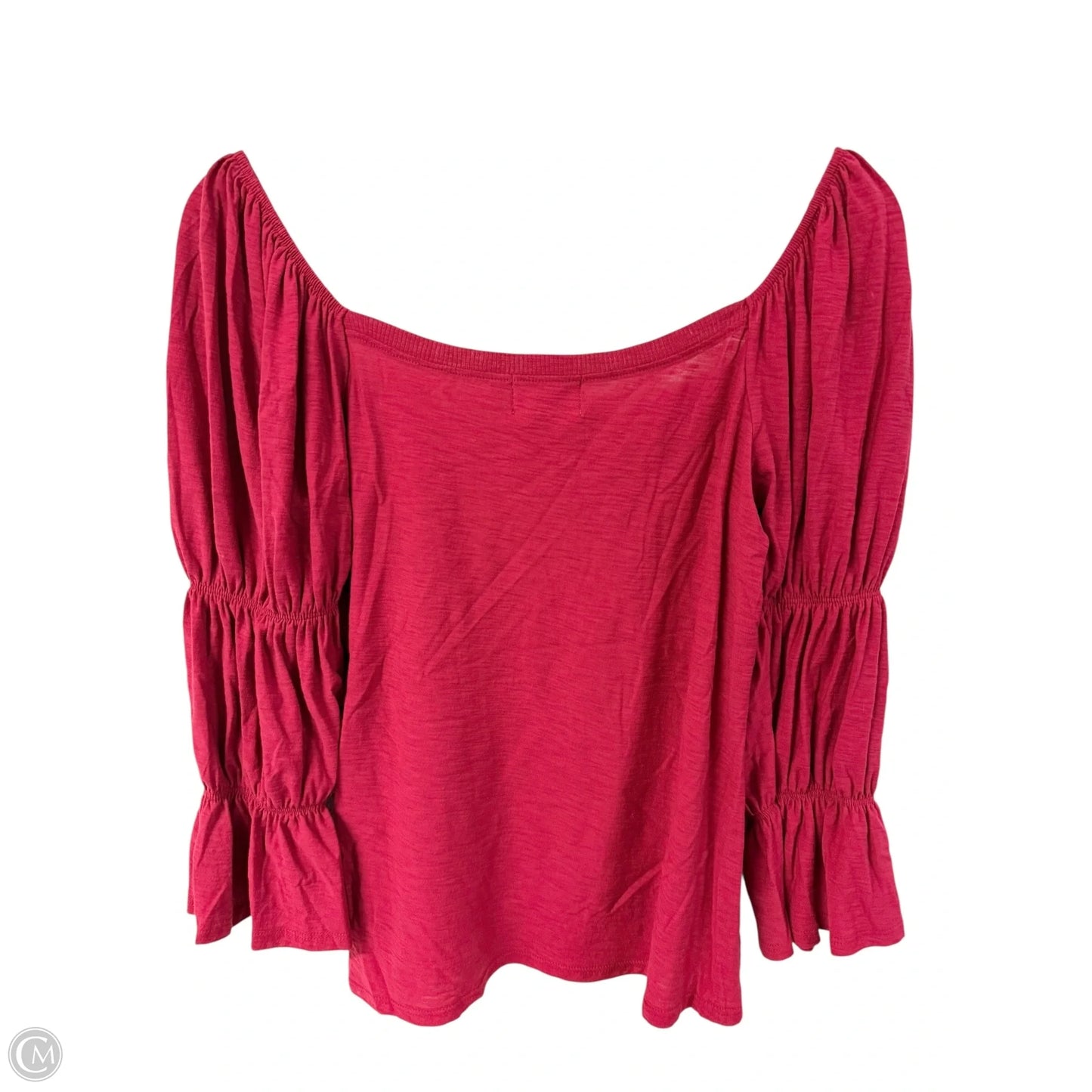 Top Long Sleeve By Nation Ltd In Red, Size: S