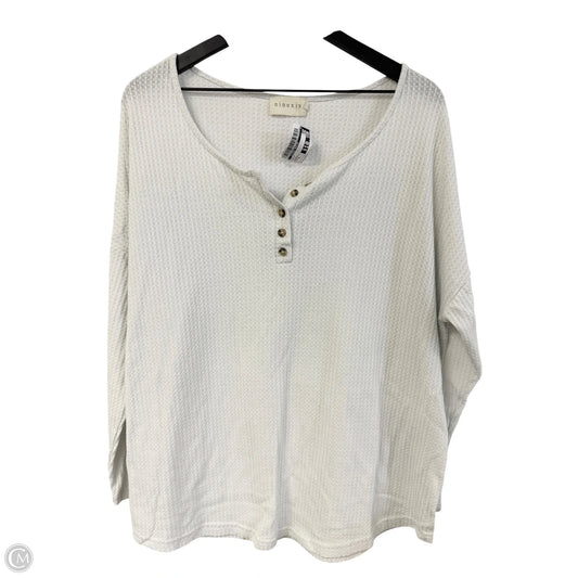 Top Long Sleeve By Clothes Mentor In White, Size: Xl