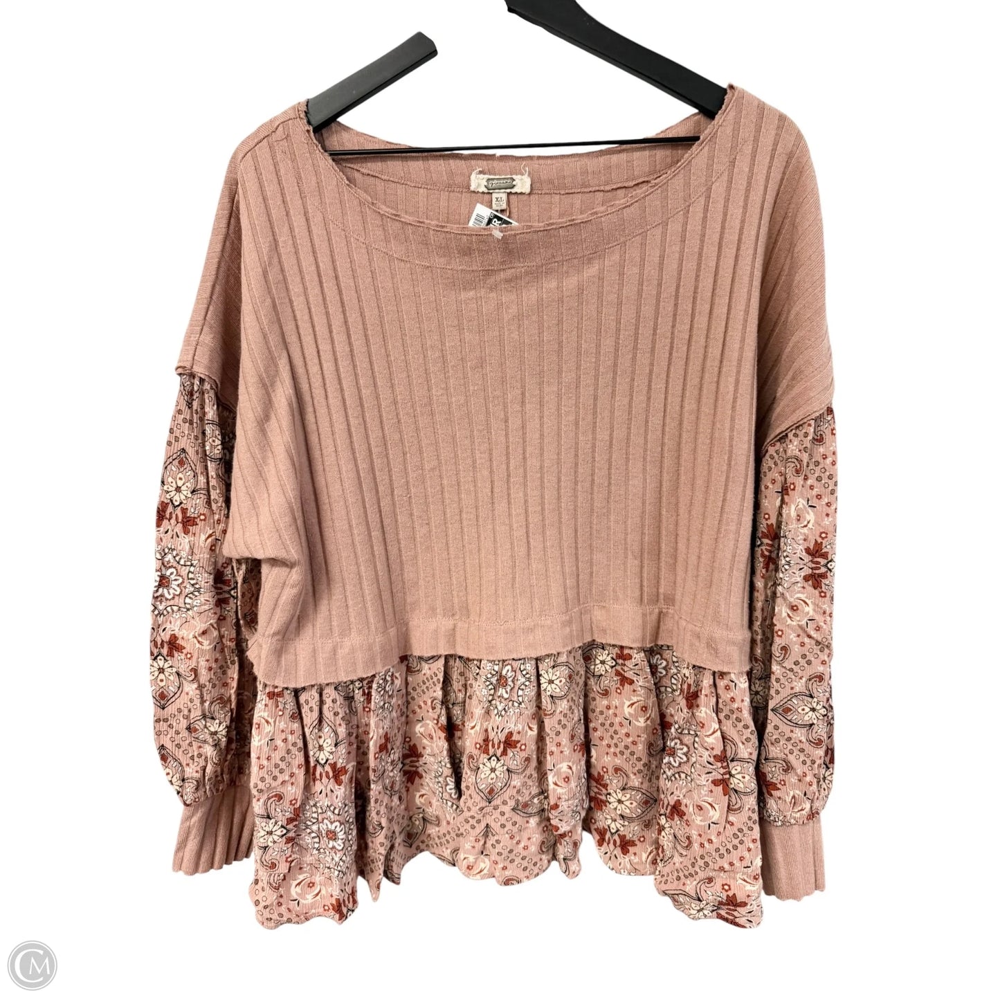 Top Long Sleeve By Cmc In Pink, Size: Xl