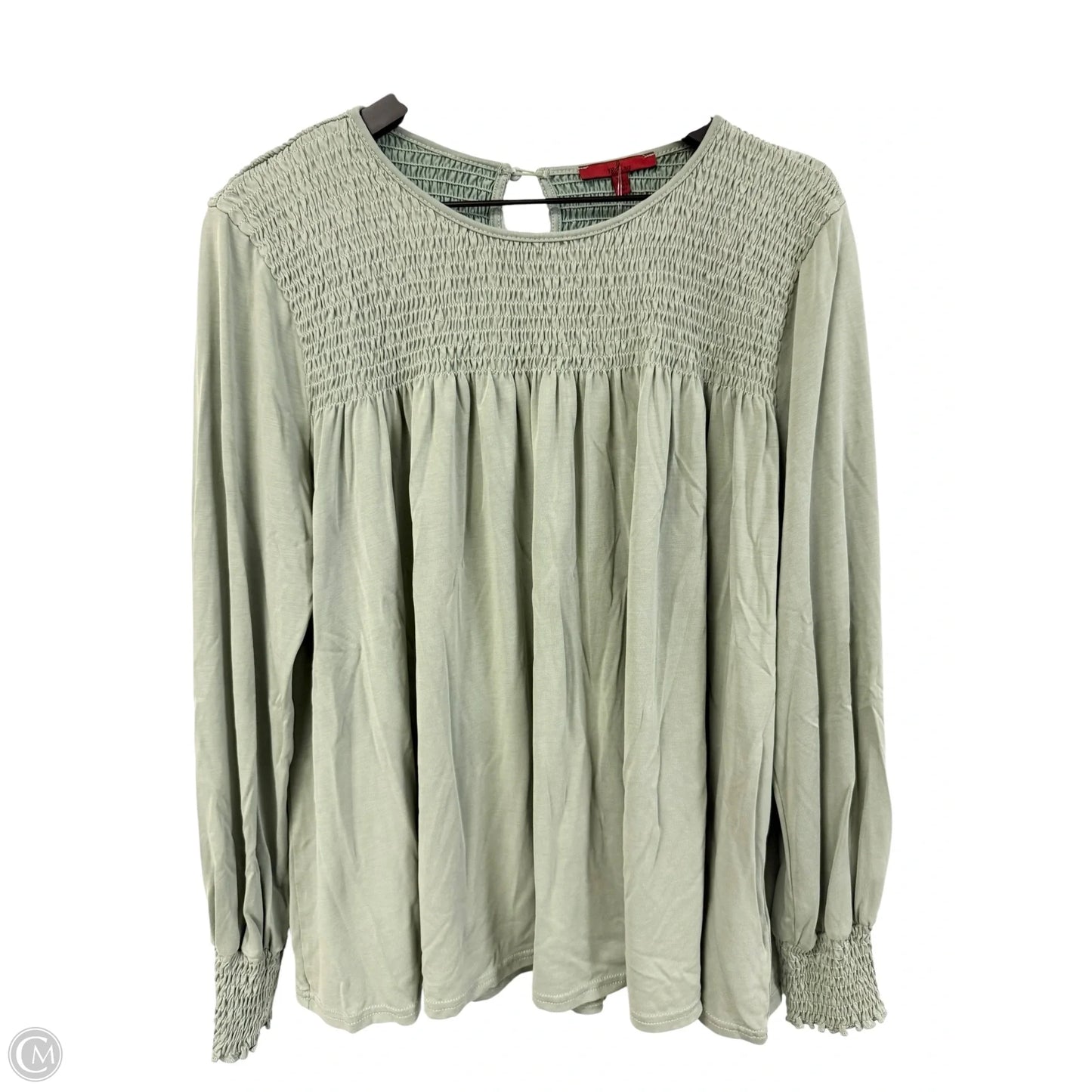 Top Long Sleeve By Bke In Green, Size: Xl