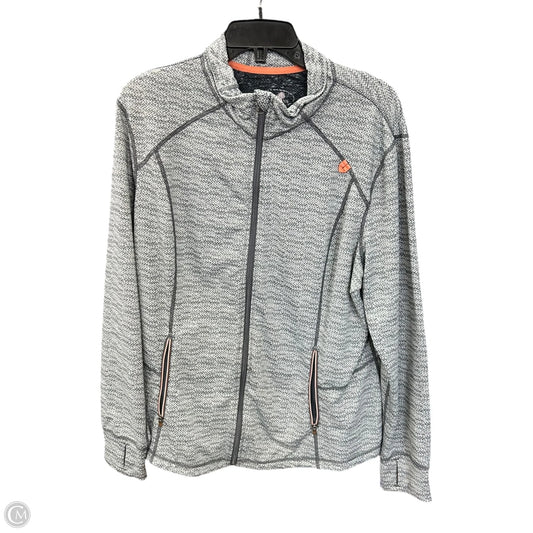 Athletic Jacket By Tangerine In Grey, Size: Xxl