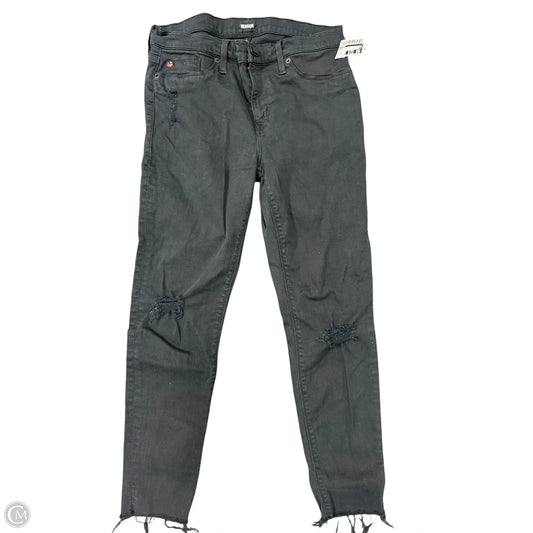 Jeans Skinny By Hudson In Black Denim, Size: 10