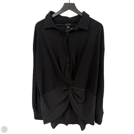 Blouse Long Sleeve By Buckle Black In Black, Size: Xl