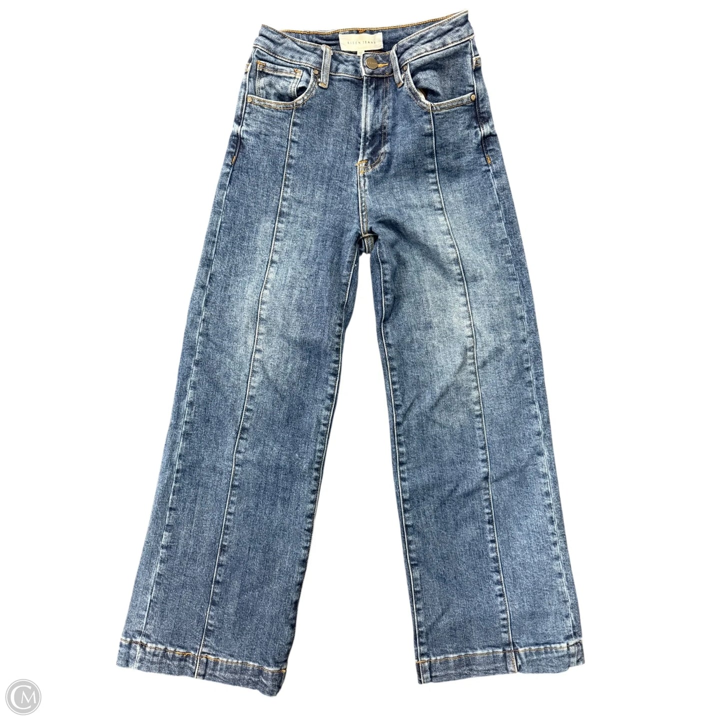 Jeans Wide Leg By Risen In Blue Denim, Size: 2