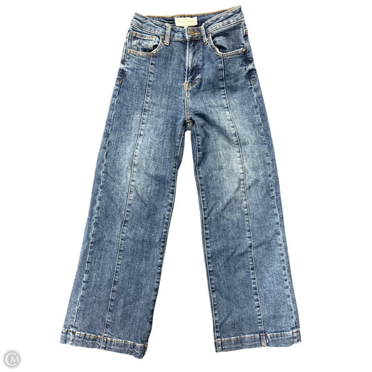 Jeans Wide Leg By Risen In Blue Denim, Size: 2