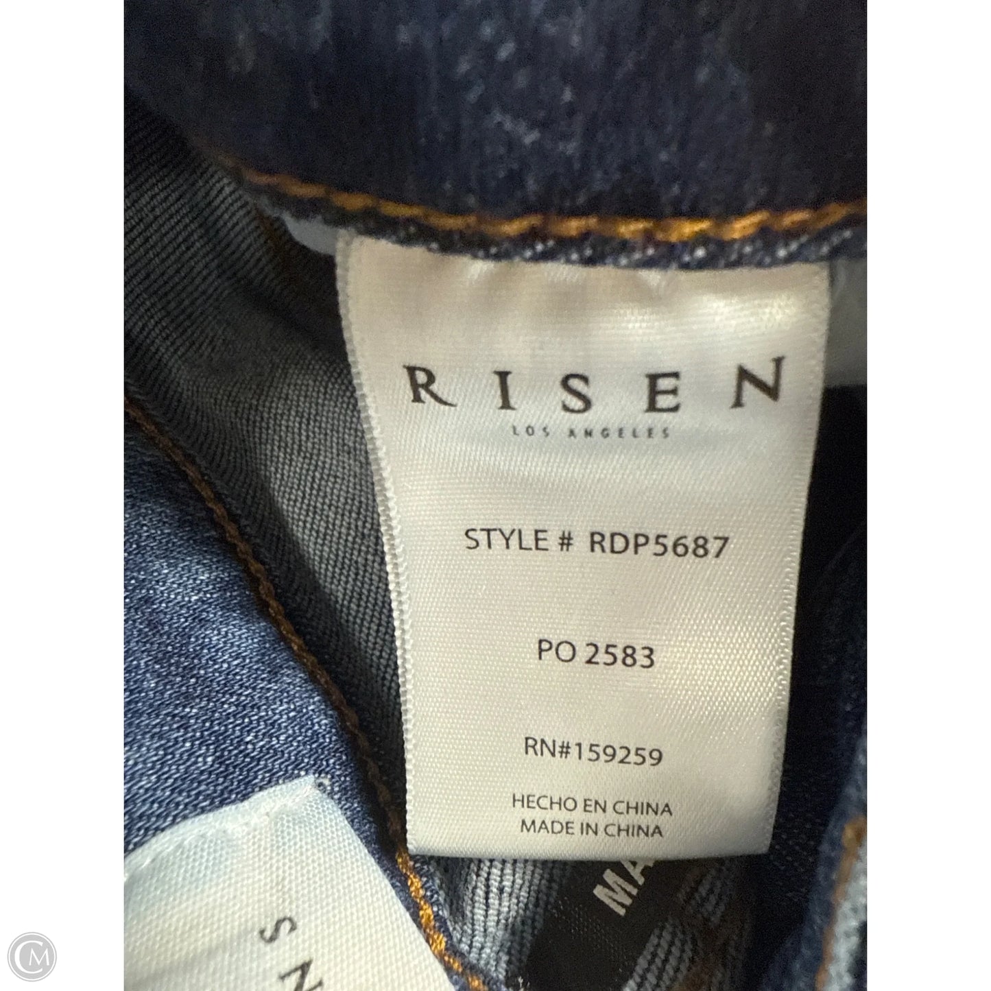 Jeans Wide Leg By Risen In Blue Denim, Size: 2