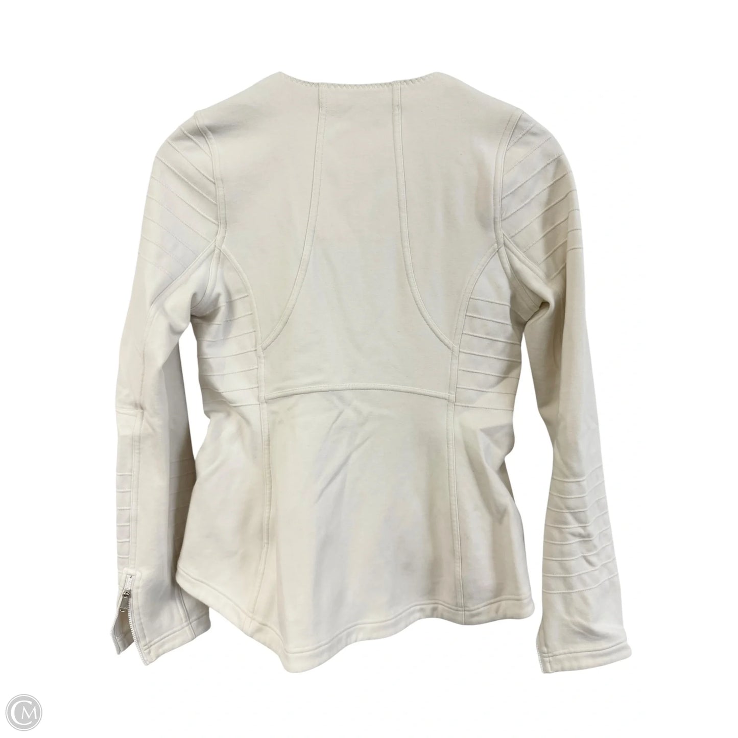 Jacket Moto By Athleta In White, Size: S