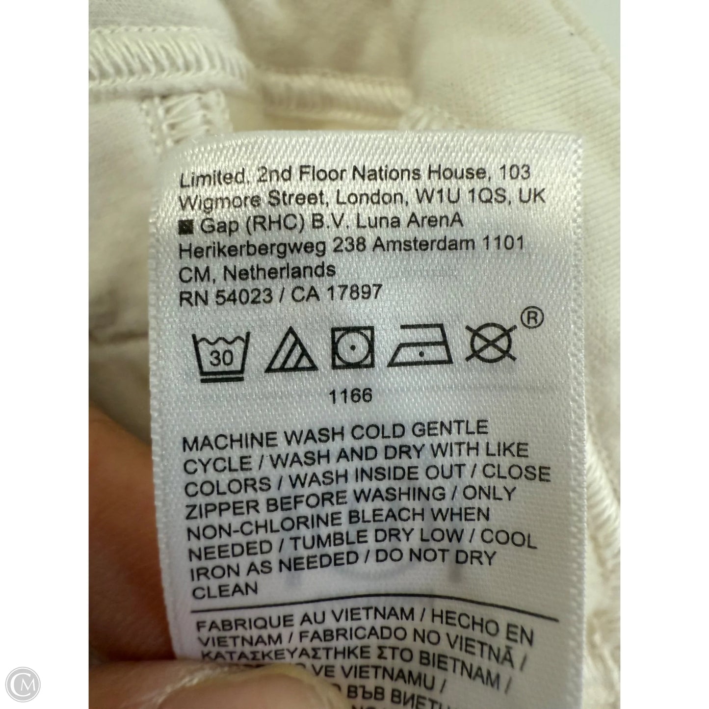 Jacket Moto By Athleta In White, Size: S