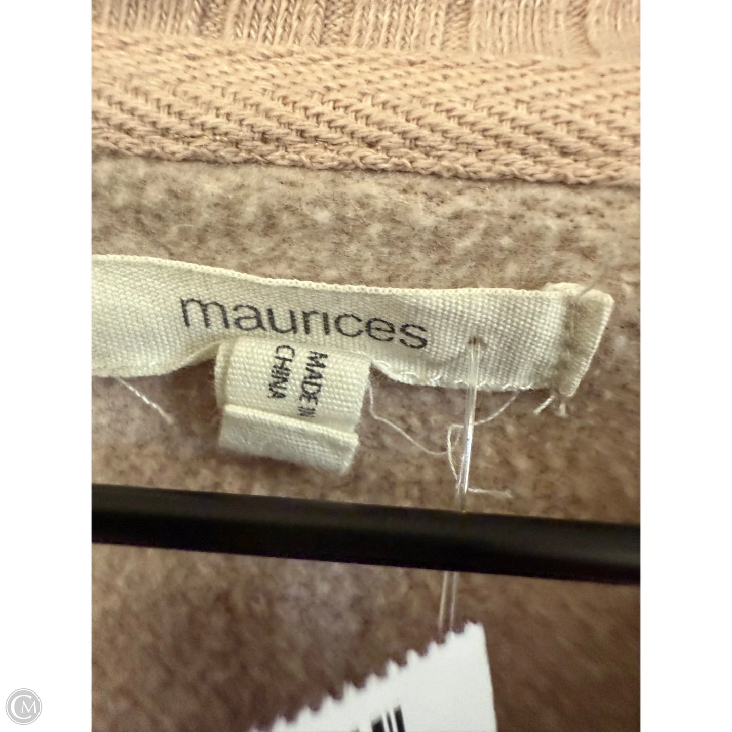 Sweatshirt Collar By Maurices In Tan, Size: S