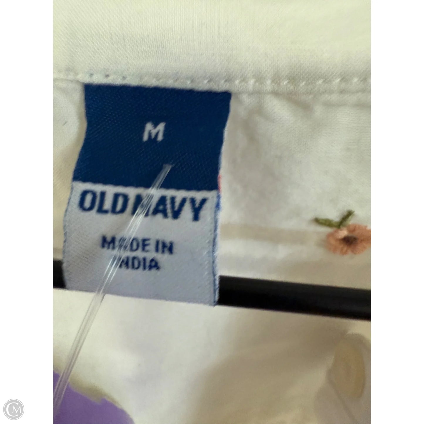 Top Long Sleeve By Old Navy In White, Size: M