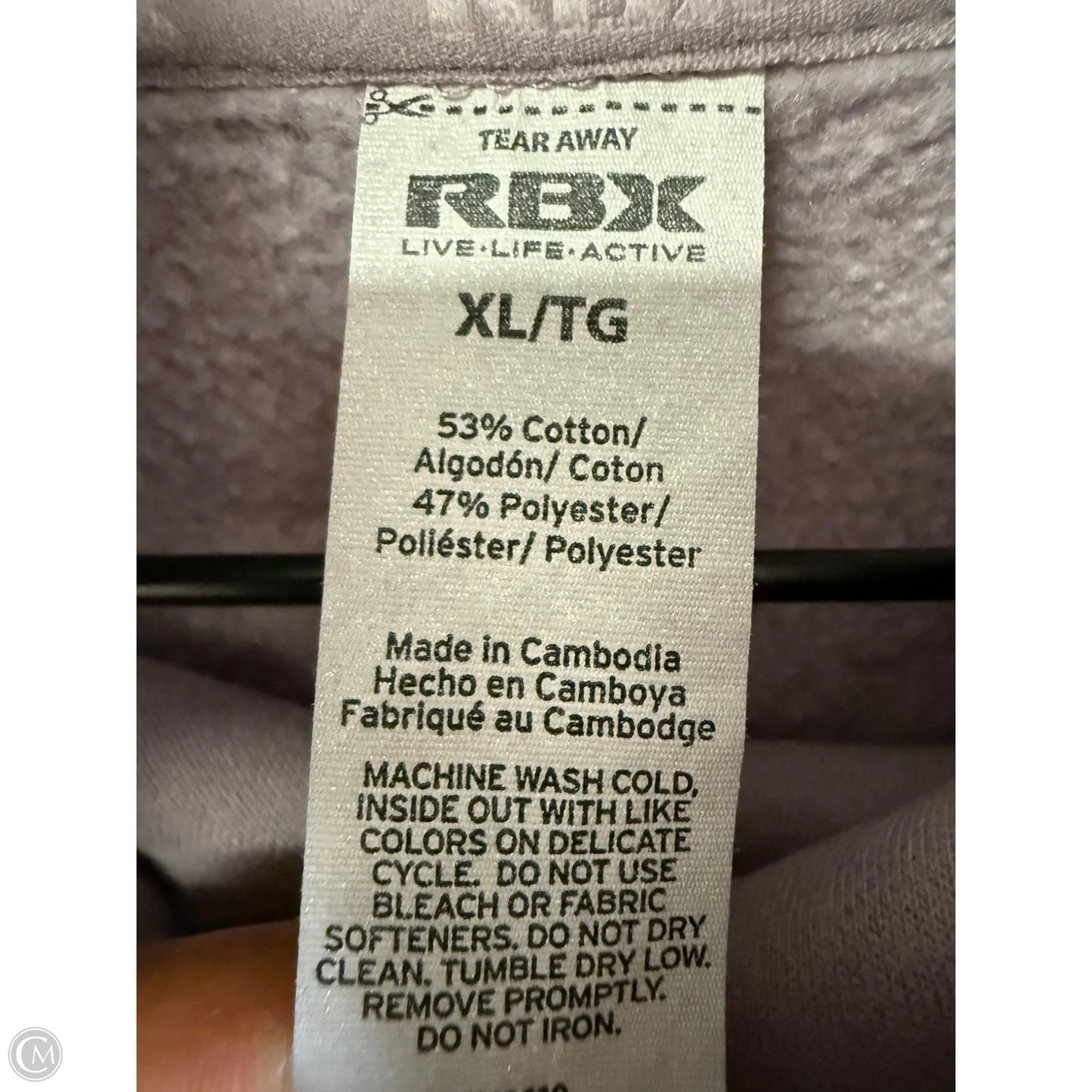 Sweatshirt Collar By Rbx In Purple, Size: Xl