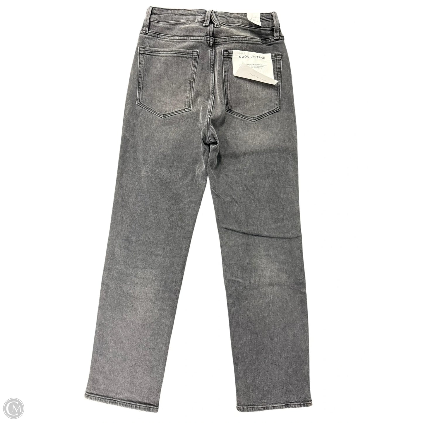 Jeans Straight By Good American In Grey Denim, Size: 6