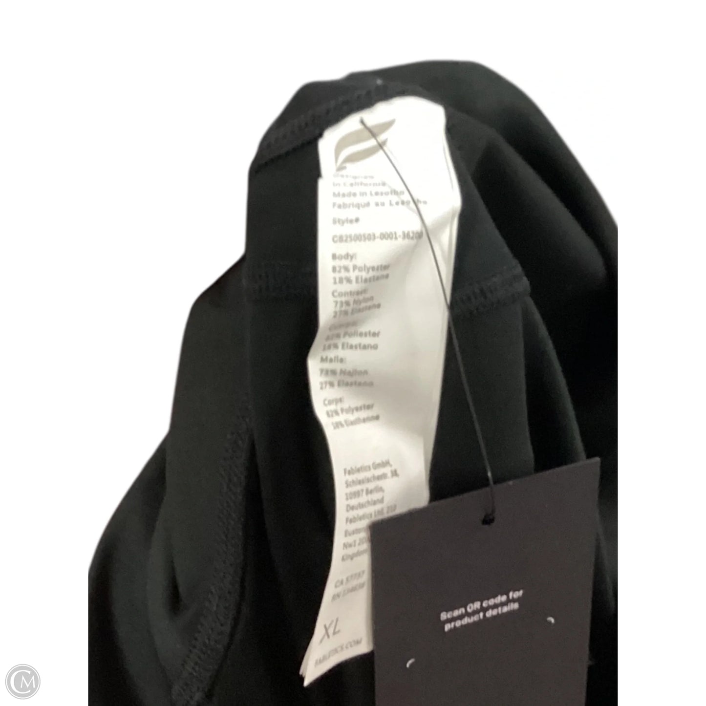 Athletic Leggings Capris By Fabletics In Black, Size: Xl