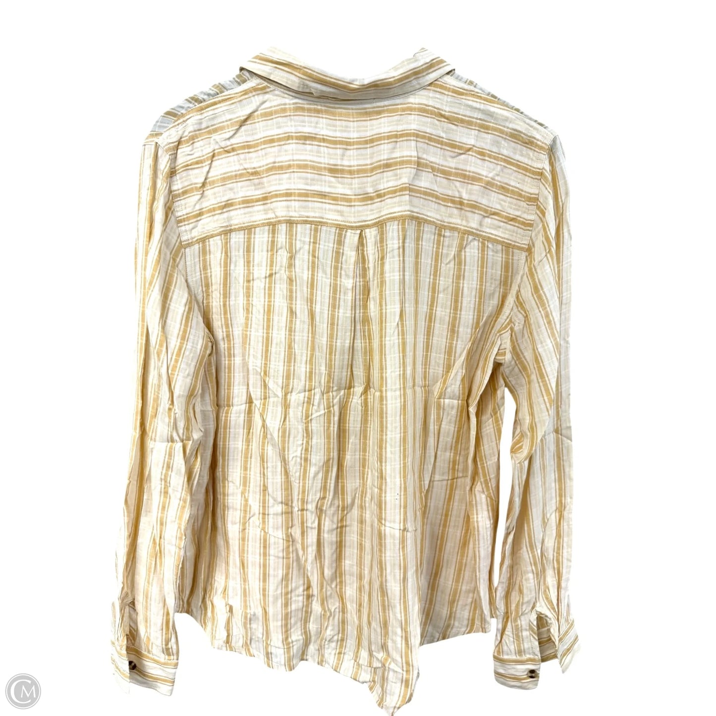Blouse Long Sleeve By Maurices In Yellow, Size: L