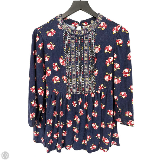 Top Long Sleeve By Clothes Mentor In Blue, Size: M