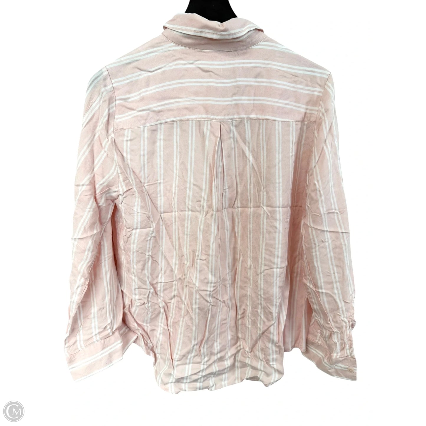 Blouse Long Sleeve By Style And Co Collection Women In Pink, Size: M