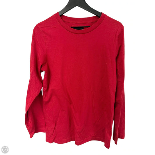 Top Long Sleeve Basic By Clothes Mentor In Red, Size: M